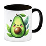 Lächelnde Avocado Kaffeebecher