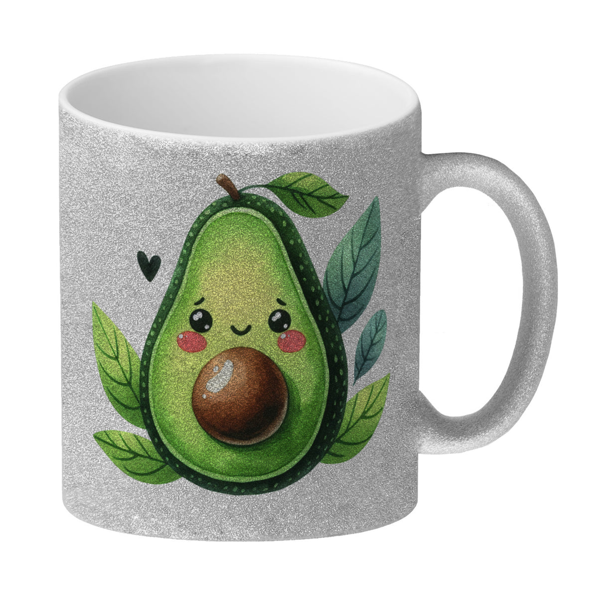 Lächelnde Avocado Kaffeebecher