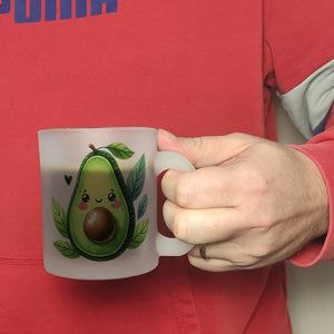Lächelnde Avocado Kaffeebecher
