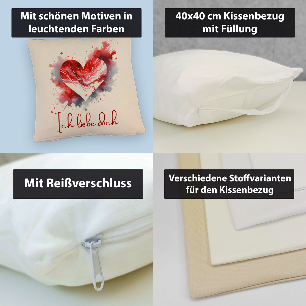 Ich liebe dich Kissen
