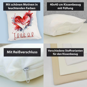 Ich liebe dich Kissen