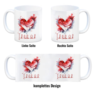 Ich liebe dich Kaffeebecher