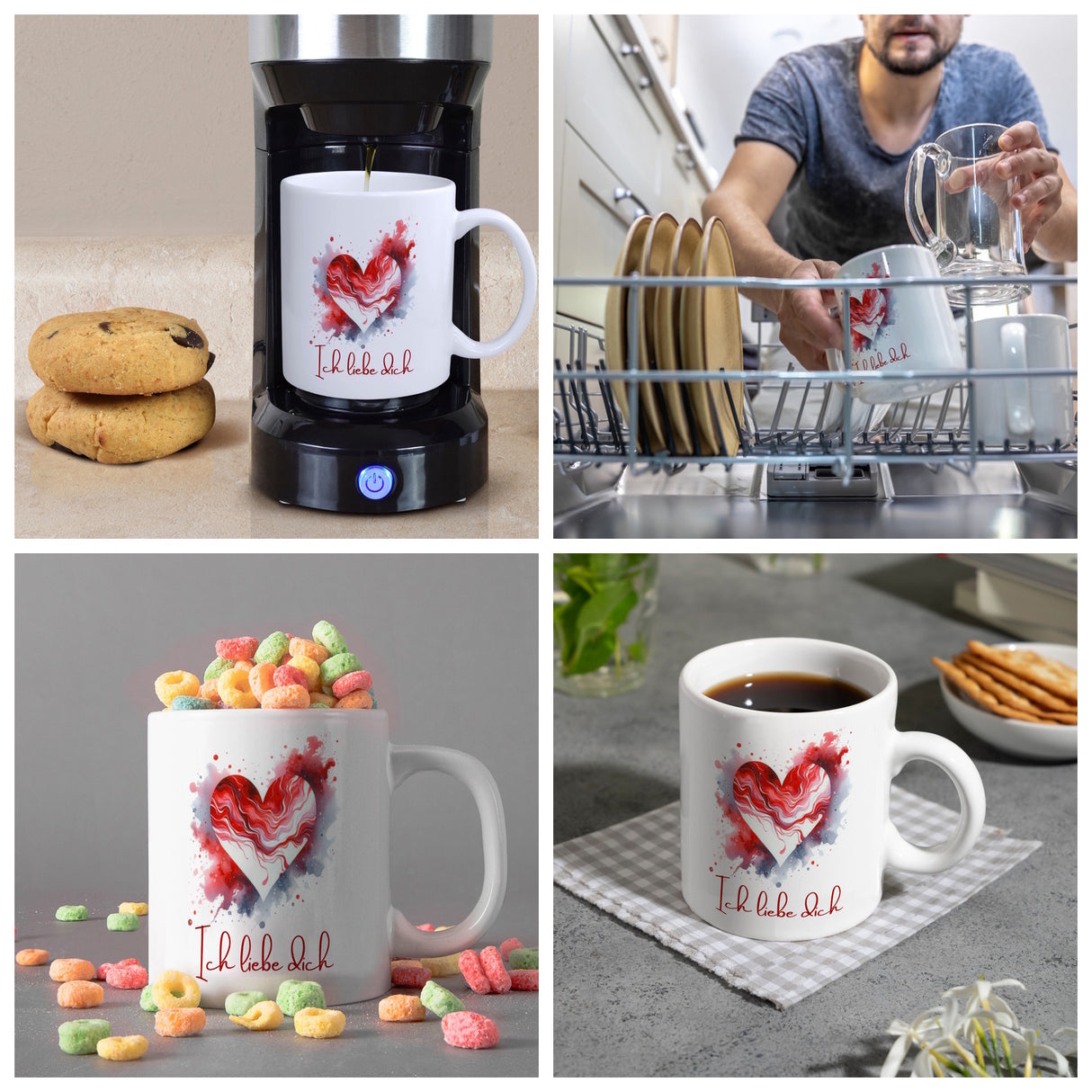 Ich liebe dich Kaffeebecher