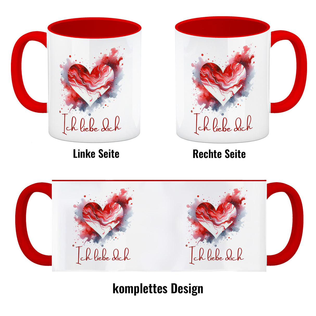 Ich liebe dich Kaffeebecher