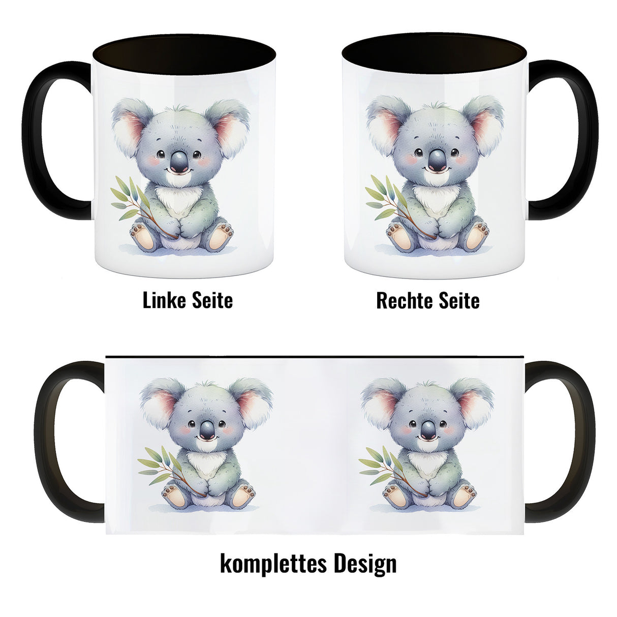 Sitzender Koala Kaffeebecher