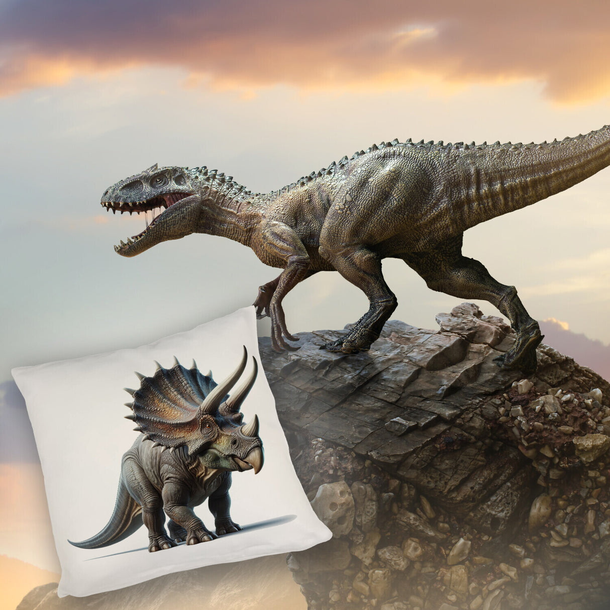Triceratops Kissen