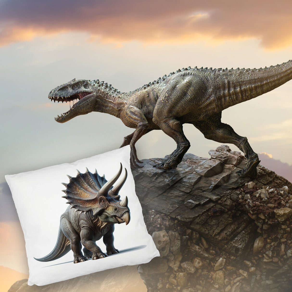 Triceratops Kissen