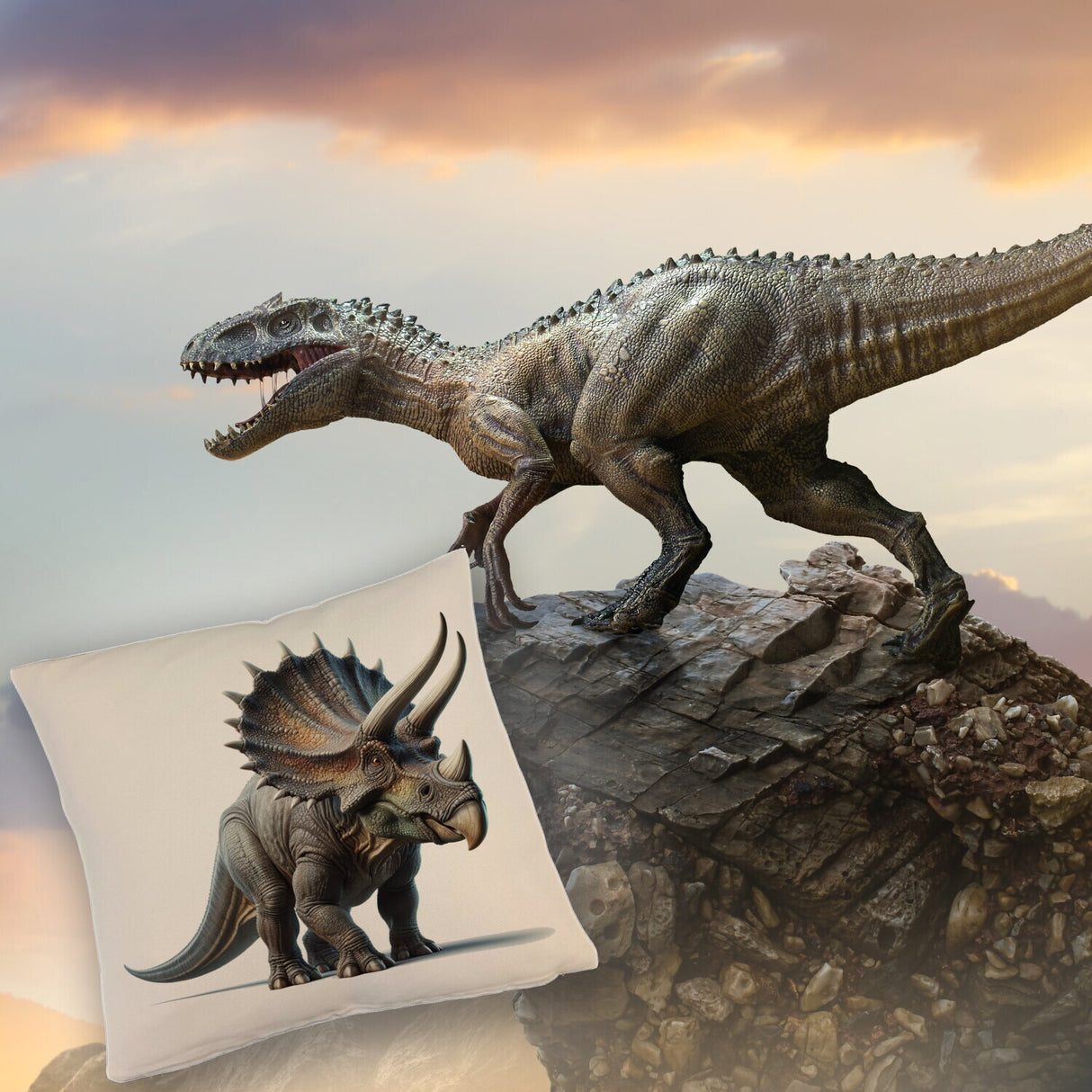 Triceratops Kissen