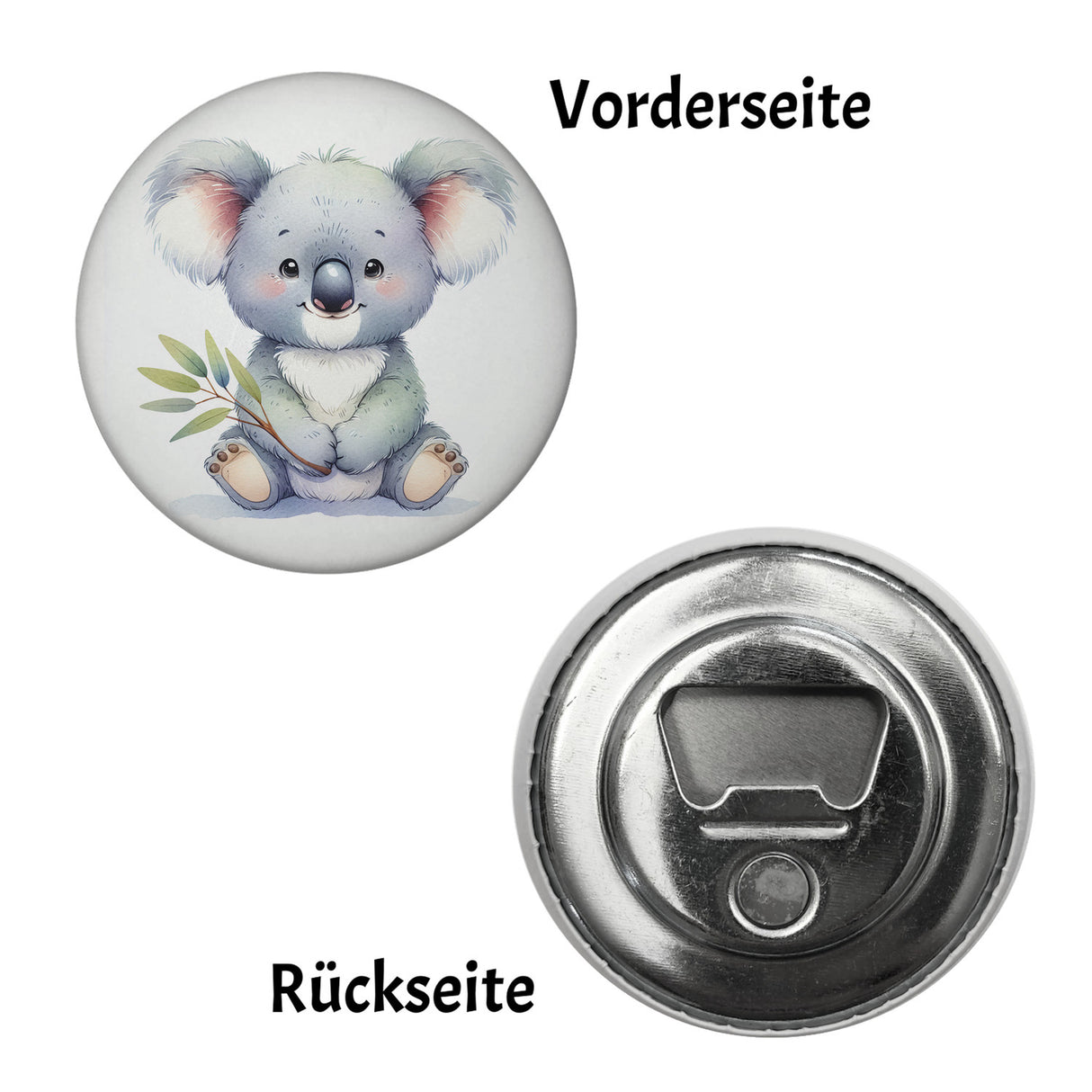 Sitzender Koala Magnet rund