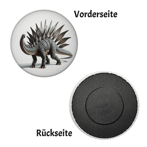 Stegosaurus Magnet rund