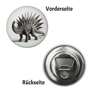 Stegosaurus Magnet rund