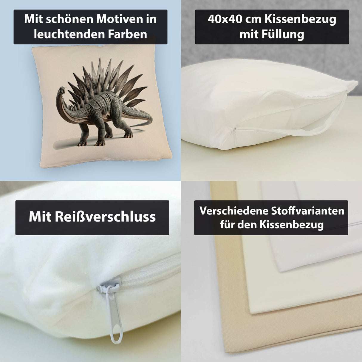Stegosaurus Kissen