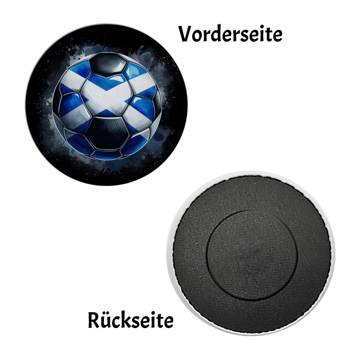 Fußball Schottland Flagge Magnet rund