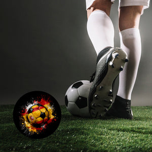 Fußball Spanien Flagge Magnet rund