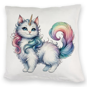 Einhorn-Katze Kissen