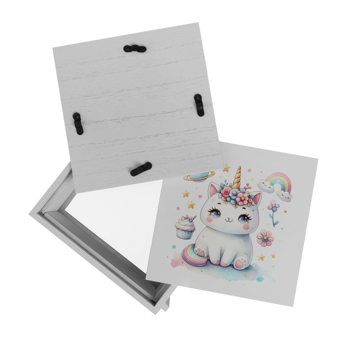 Einhorn-Katze Aquarell Spardose