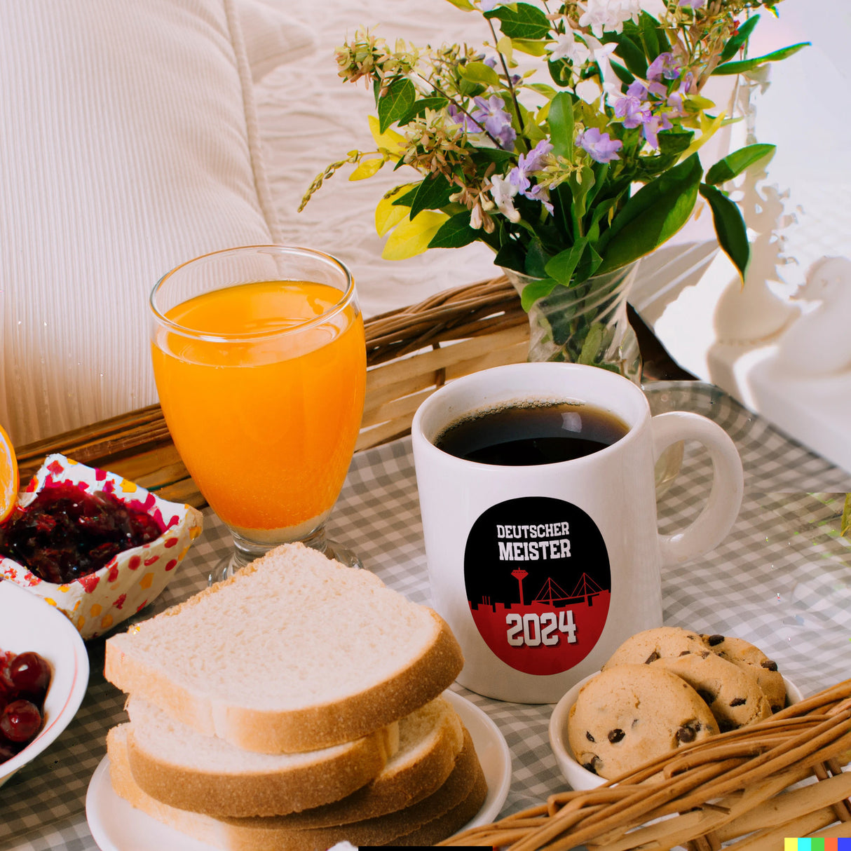 Leverkusen Kaffeebecher mit Spruch Deutscher Meister 2024