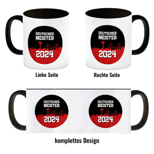Leverkusen Kaffeebecher mit Spruch Deutscher Meister 2024