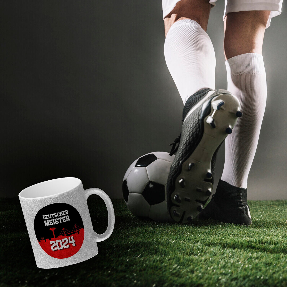 Leverkusen Kaffeebecher mit Spruch Deutscher Meister 2024