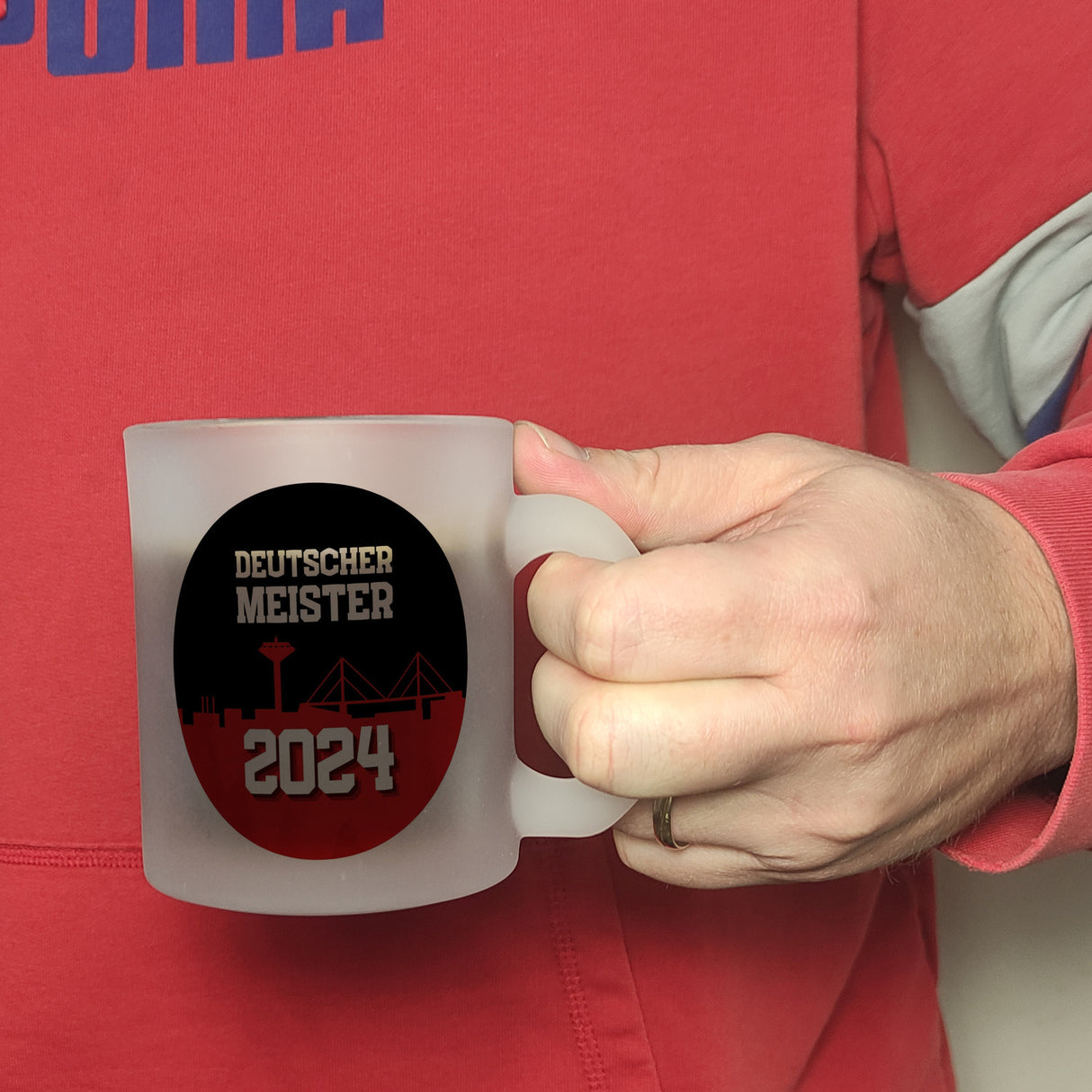 Leverkusen Kaffeebecher mit Spruch Deutscher Meister 2024