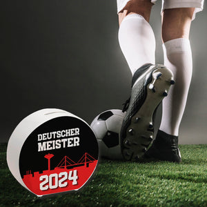 Leverkusen Spardose mit Spruch Deutscher Meister 2024