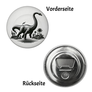 Brachiosaurus Magnet rund