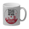 Stuttgart Europapokal Kaffeebecher mit Spruch Stuttgart International
