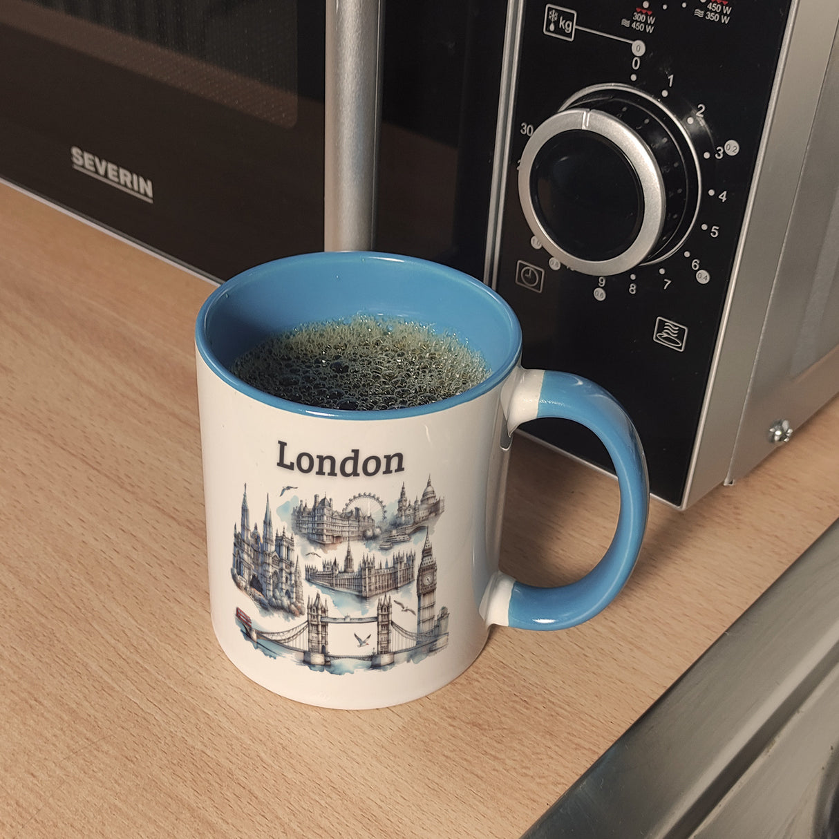 Skyline London Kaffeebecher mit Spruch London