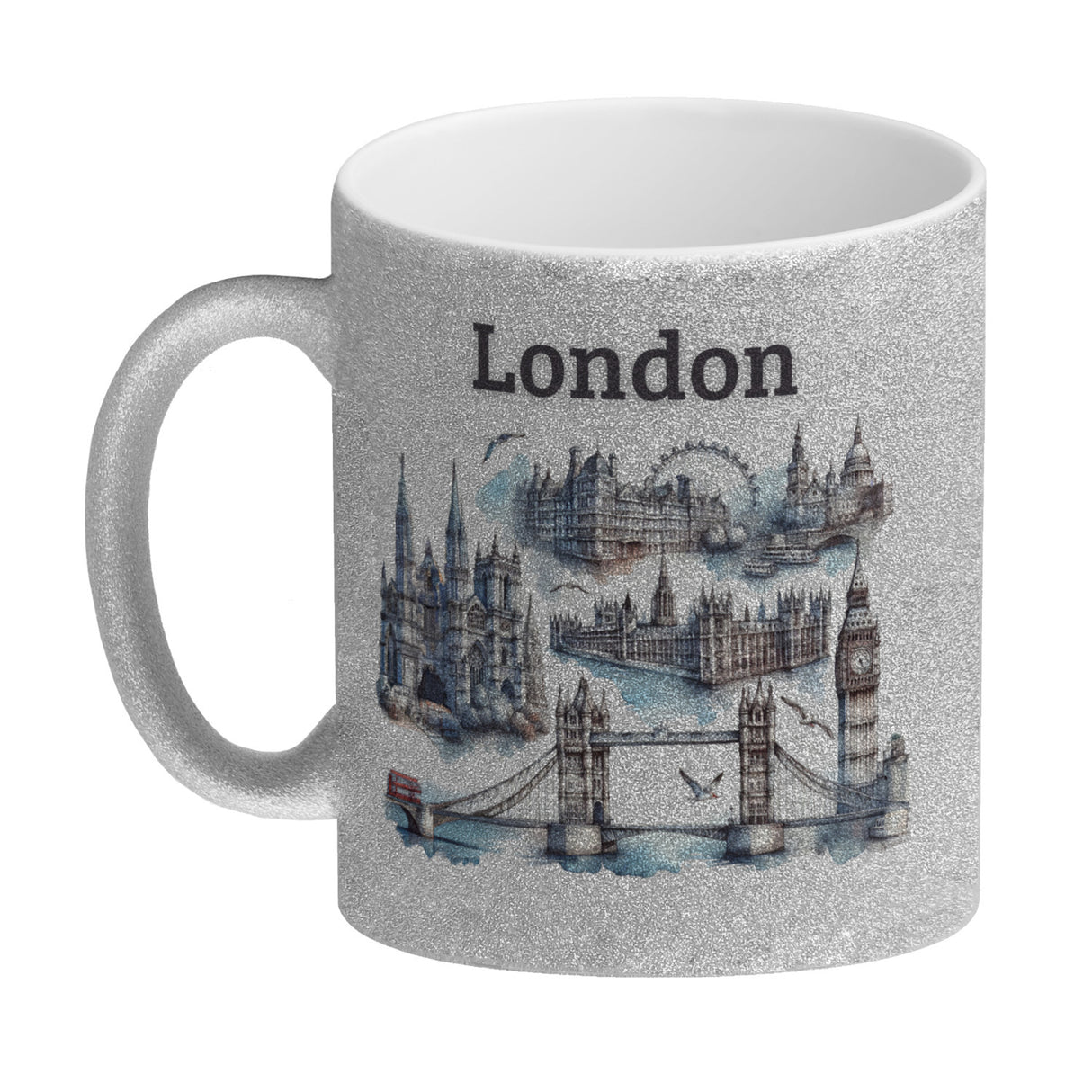 Skyline London Kaffeebecher mit Spruch London