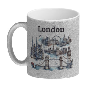 Skyline London Kaffeebecher mit Spruch London