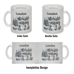 Skyline London Kaffeebecher mit Spruch London