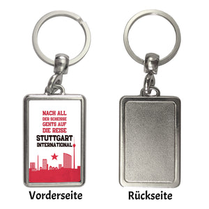 Stuttgart Europapokal Schlüsselanhänger mit Spruch Stuttgart International
