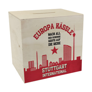 Europa-Kässle Stuttgart Europapokal Spardose mit Spruch Stuttgart International