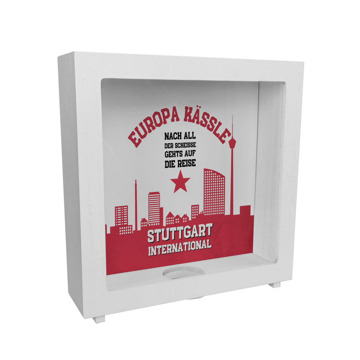 Europa-Kässle Stuttgart Europapokal Spardose mit Spruch Stuttgart International