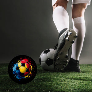 Fußball Rumänien Flagge Magnet rund