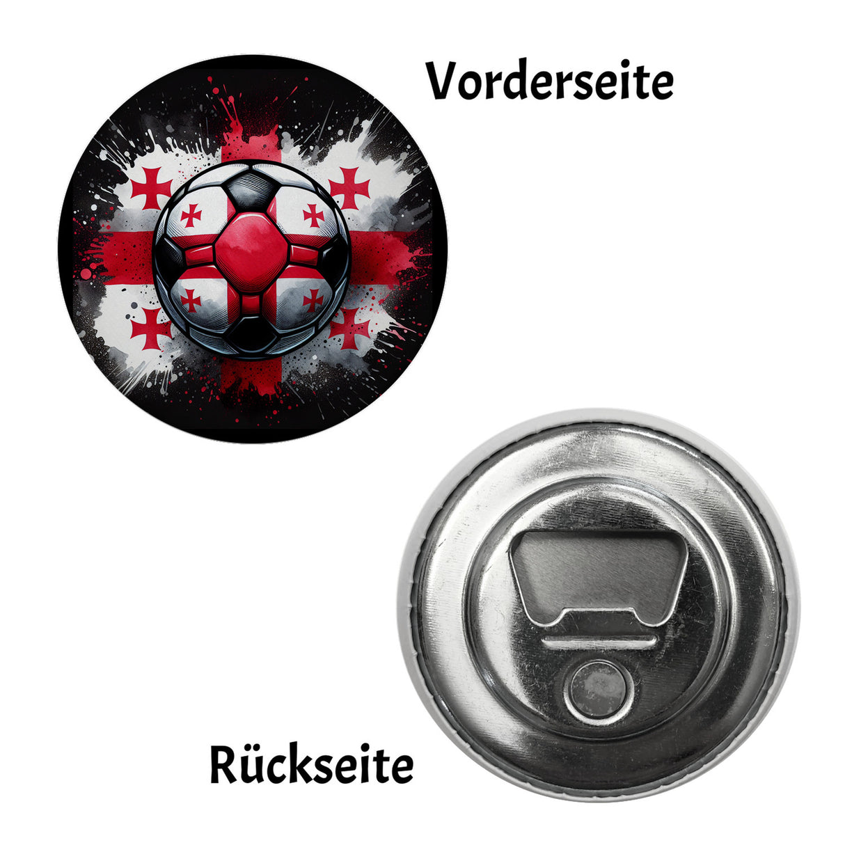Fußball Georgien Magnet rund