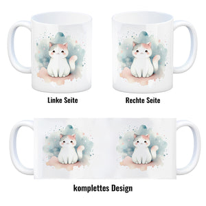 süße Katze Kaffeebecher