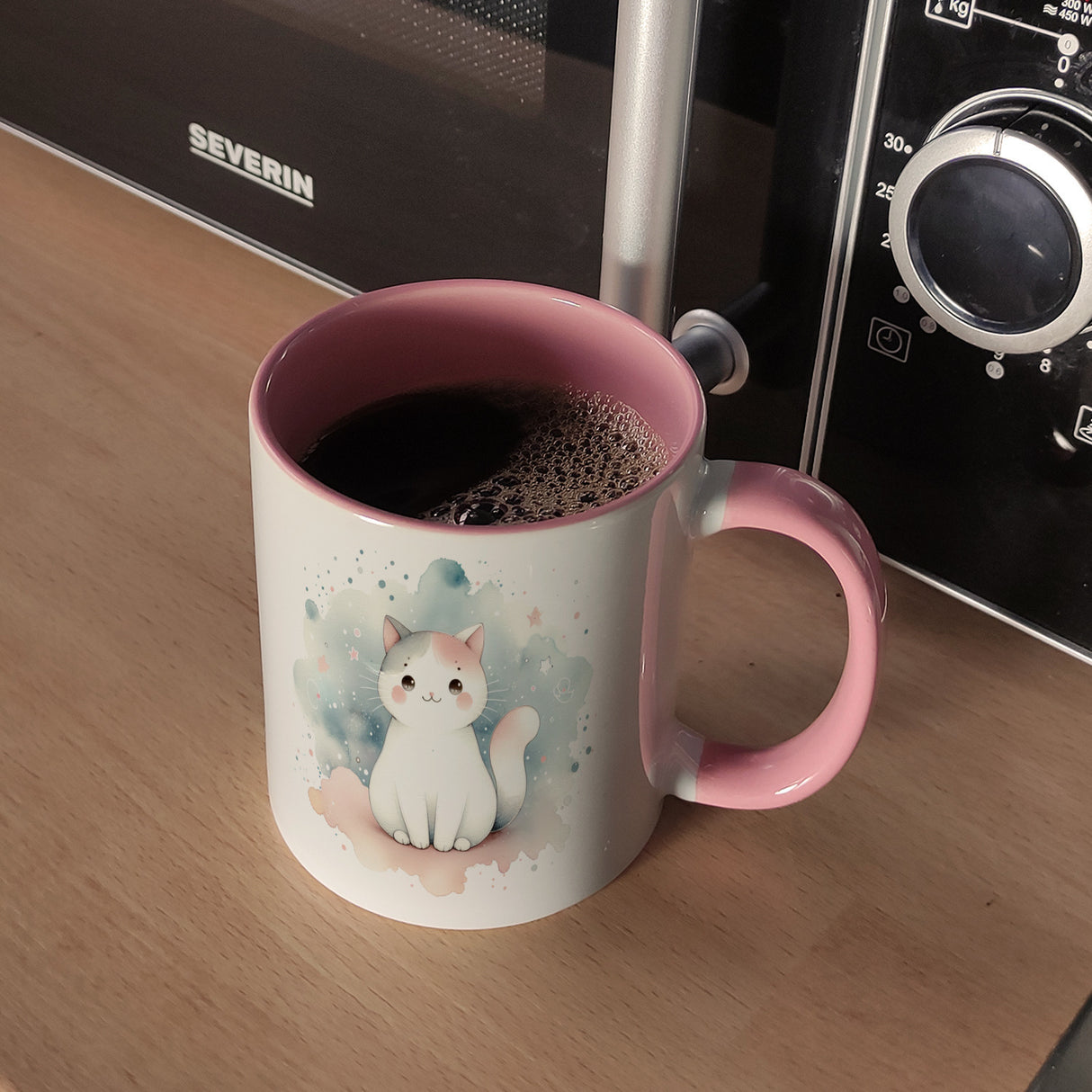 süße Katze Kaffeebecher