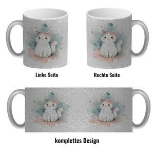 süße Katze Kaffeebecher