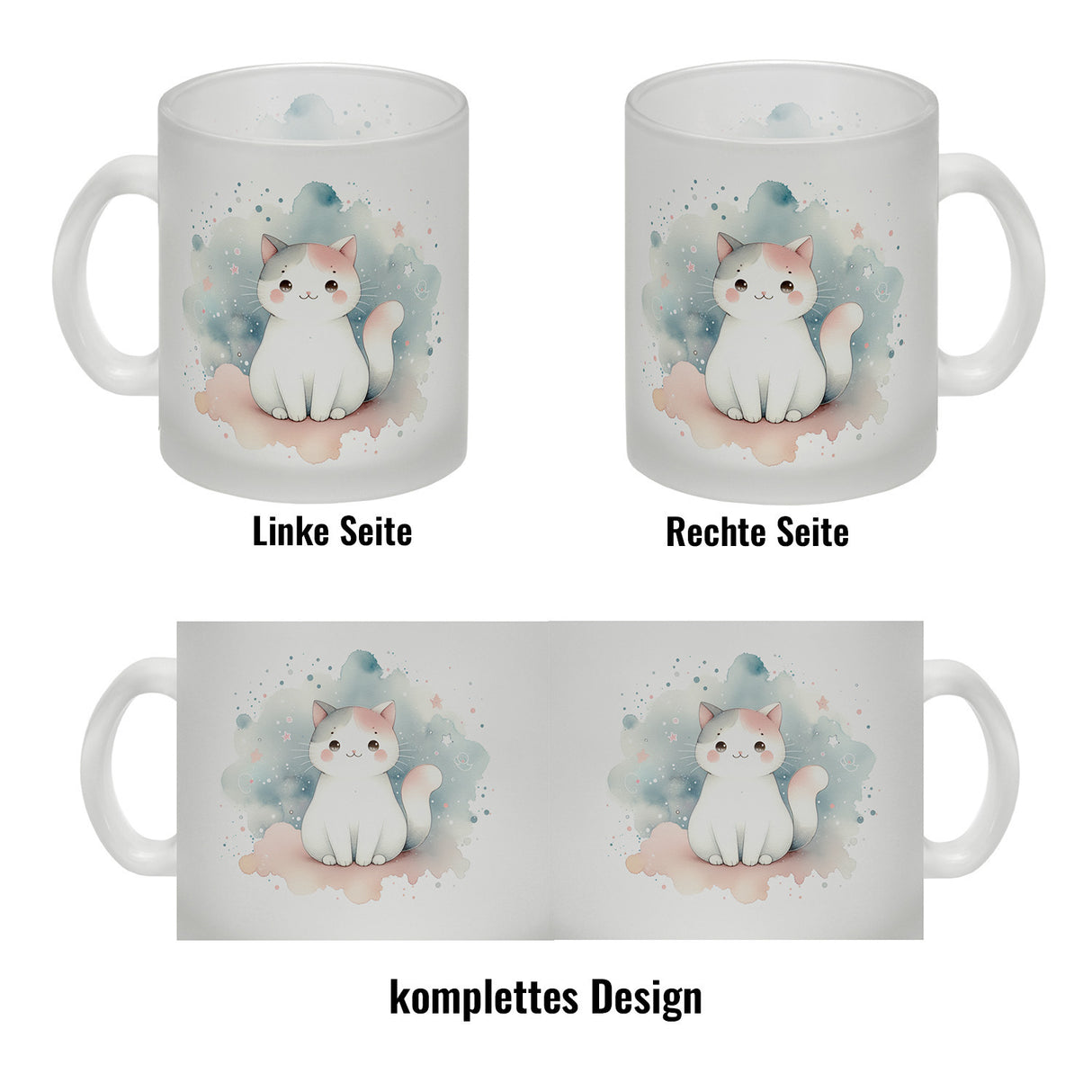 süße Katze Kaffeebecher