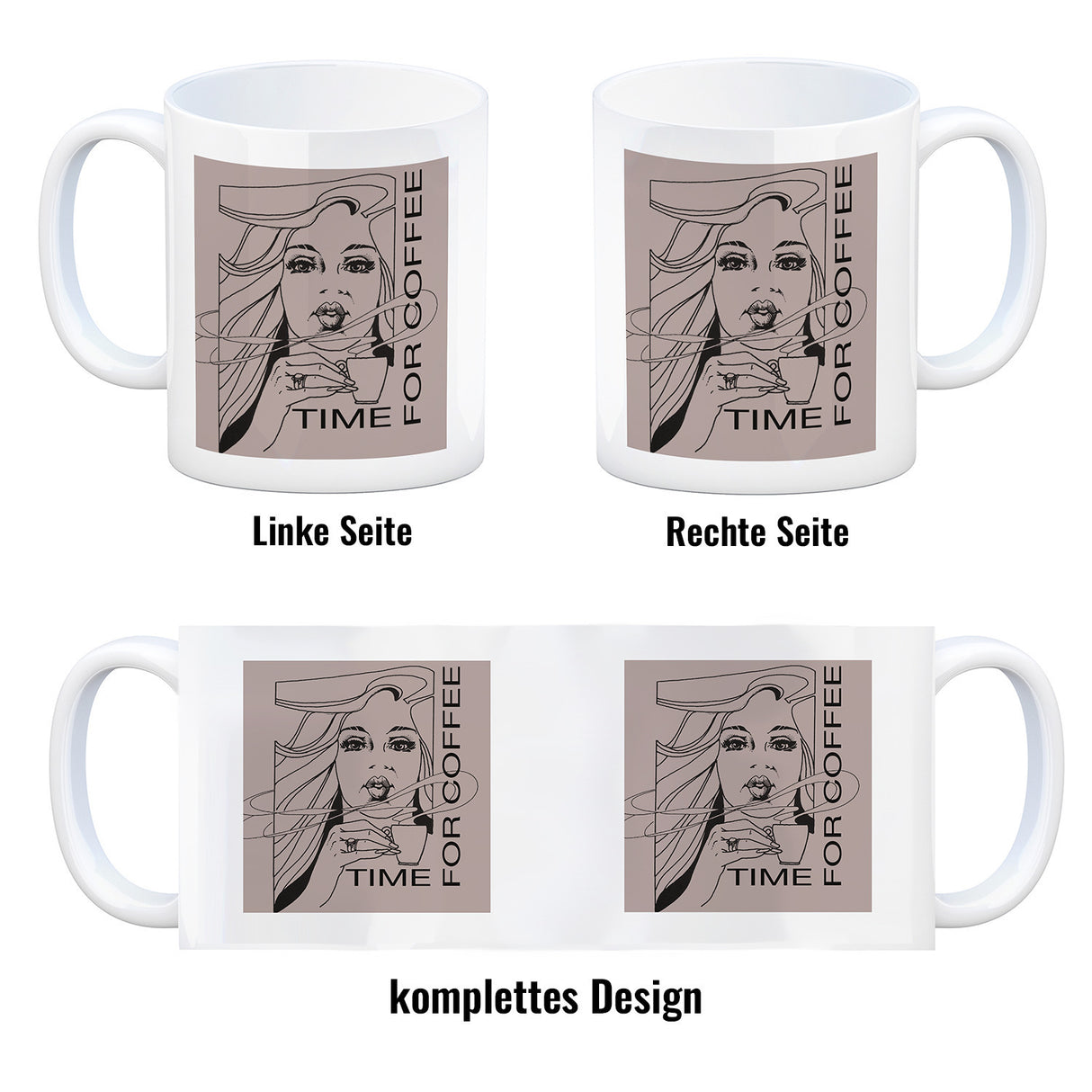 time for coffee Kaffeebecher mit Spruch