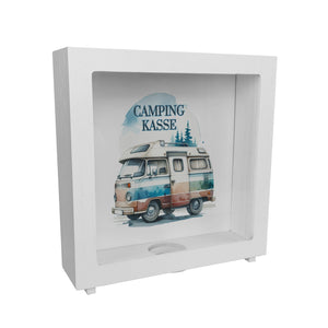Campingwagen Spardose mit Spruch Campingkasse
