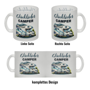 Wohnmobil Kaffeebecher mit Spruch Glücklicher Camper
