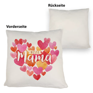 Herzen Kissen mit Spruch Beste Mama