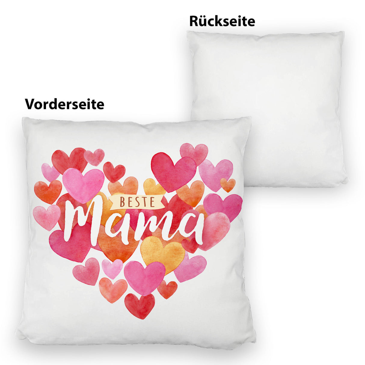 Herzen Kissen mit Spruch Beste Mama