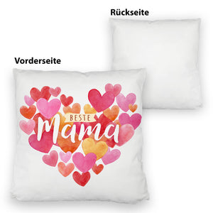 Herzen Kissen mit Spruch Beste Mama