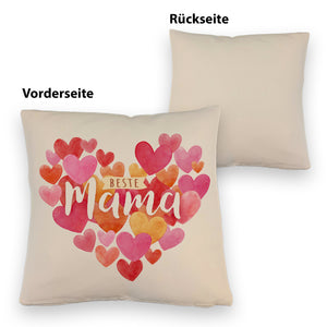 Herzen Kissen mit Spruch Beste Mama