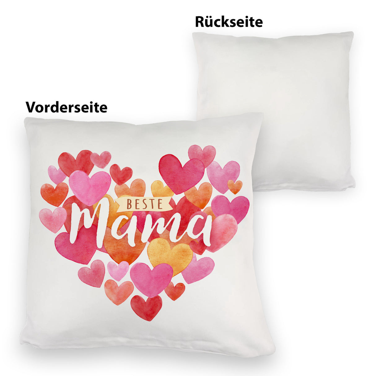 Herzen Kissen mit Spruch Beste Mama