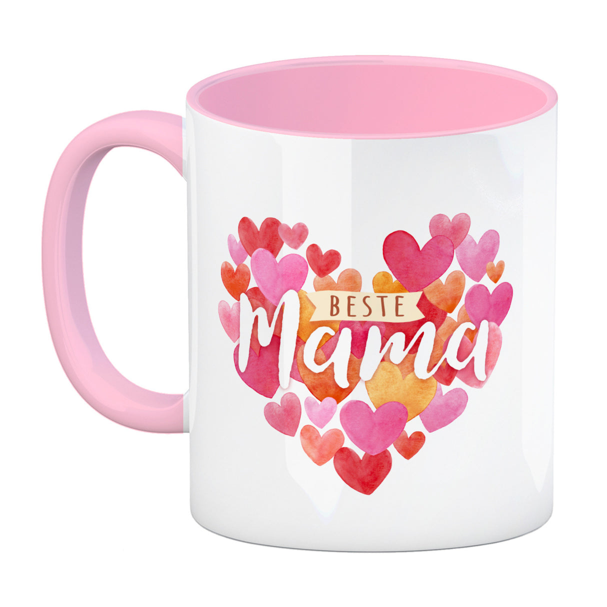 Herzen Kaffeebecher mit Spruch Beste Mama