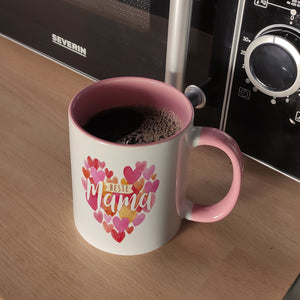 Herzen Kaffeebecher mit Spruch Beste Mama